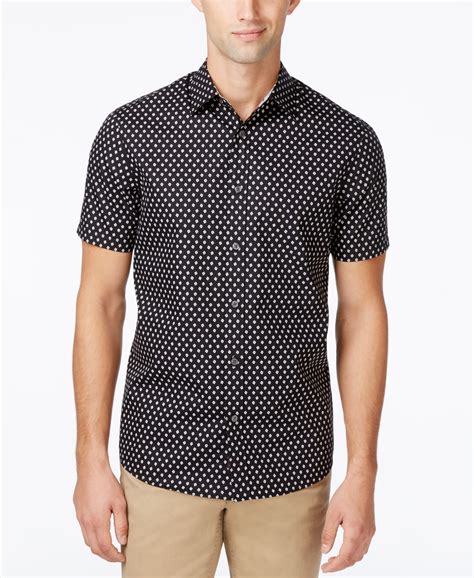 michael kors short sleeve shirt|Michael Kors shirts men's.